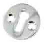 Chrome escutcheon plain 35mm - S2944