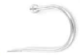 Modern curtain holdback Gold 170mm - S3002