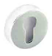 Aluminium escutcheon euro lock polished 50mm - S3033