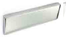 Aluminium face-fix letter plate bright 250mm - S3131