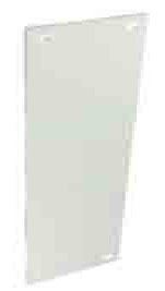 Aluminium finger plate satin 300mm - S3140