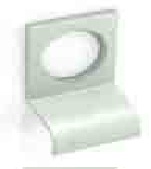 Aluminium cylinder pull satin 75mm - S3144