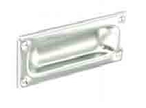 Aluminium flush pull 90mm - S3178