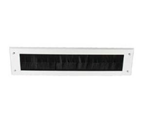 Brush letter box cover White 300mm - S3250