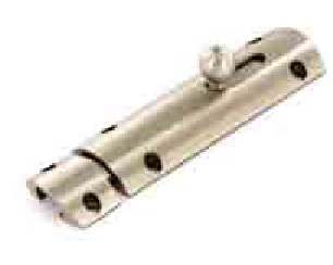 Brushed Nickel modern door bolt 100mm - S3432