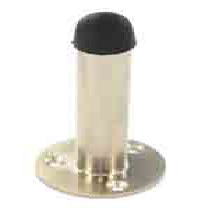 Brushed Nickel projection door stop 75mm - S3436