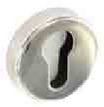 Polished Stainless Steel Euro profile escutcheons 50mm - S3472