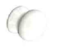 White Ceramic knobs 35mm - S3571