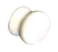 Cracked White Ceramic knobs 35mm - S3578