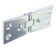 Chrome counterflap hinges 100mm - S4286