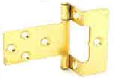 Flush hinges ?" cranked Zinc plated 50mm - S4410