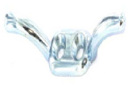 Cleat hook Black 90mm - S5149