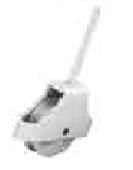 Single screw-in pulley White 45mm - S5201