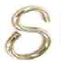 Connecting hooks Brass Chrome plated 22mm - S5644