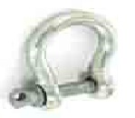 Bow shackle Zinc plated 5mm - S5693