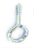 Screw eyes Zinc plated 25mm - S6251