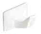 Self-adhesive hooks White small - S6351