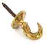 Brass tieback hooks Egyptian 30mm - S6506