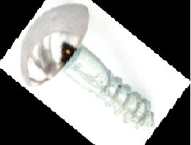 Mirror screws Chrome head 32mm - S6793