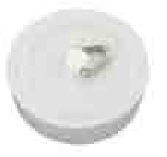 Sink plug White 38mm - S6831