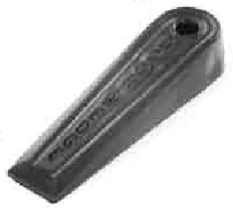 Door wedges PVC Black 125mm - S6875