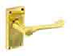 Victorian scroll latch handles 105mm - S7205