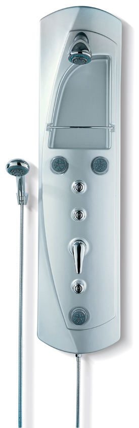 Triton Unichrome Manual Shower Tower in White Chrome - DISCONTINUED 