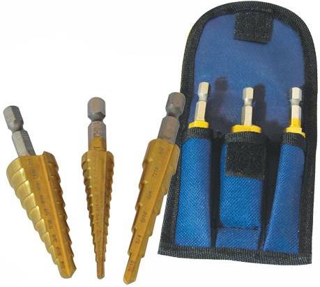 Silverline - 3PCE HSS STEP DRILL SET (IMPERIAL) - 151206