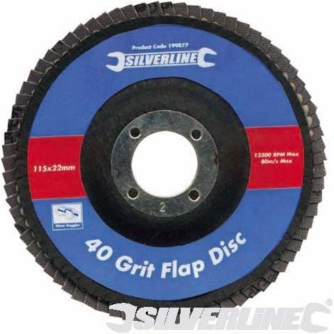 Silverline - 180MM ALOX FLAP DISK 60 GRIT - 589703