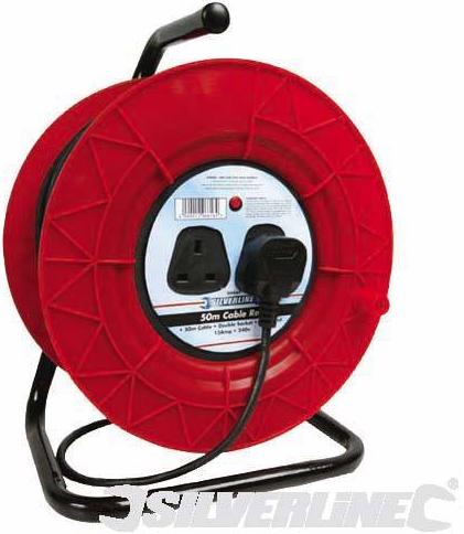 Silverline - 50M CABLE REEL (13AMP 50M) - 200084 Silverline - 50M CABLE REEL (13AMP 50M) - 200084