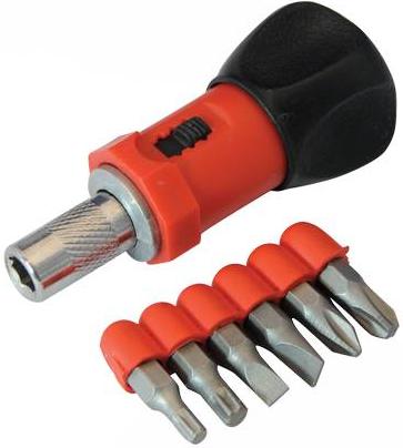 Silverline - STUBBY RATCHETT SCREWDRIVER (80MM) - 250488