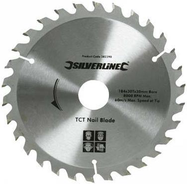 Silverline - TCT NAIL BLADES (190X16MM 30T) - 633507