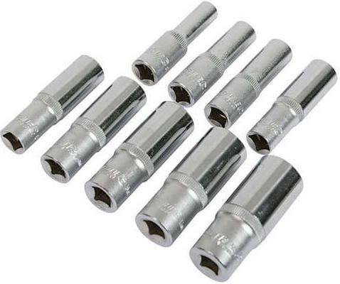 Silverline - 9PCE SET 3/8INCH DEEP DRIVE S0CKETS - 282407