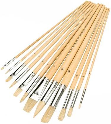 Silverline - 12 PCE MIXED TIP BRUSH SET - 282606