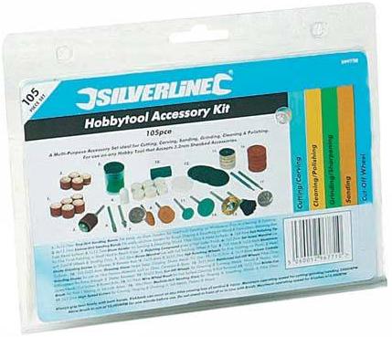 Silverline - 105PCE HOBBY TOOL ACCESSORY KIT - 349758