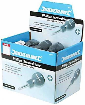 Silverline - PHILLIPS DISPLAY BOX (NO.2X38MM) - 395001