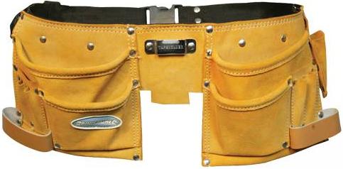 Silverline - DOUBLE POCKET LEATHER TOOL BELT - 395015