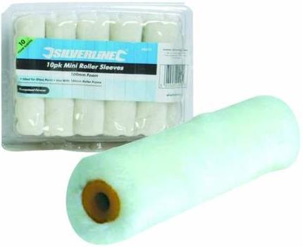 Silverline - 100MM ROLLER SLEEVE 10PK GLOSS - 398771