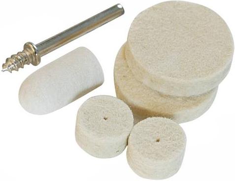 Silverline - 5 PCE FELT POLISHING KIT - 427691