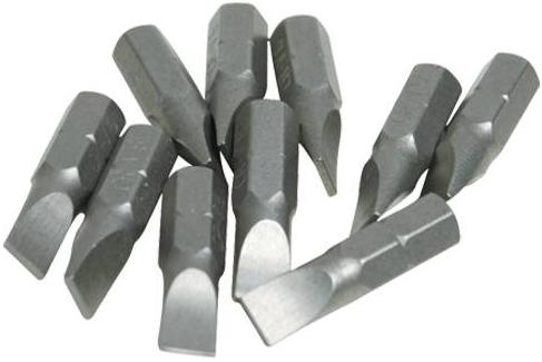 Silverline - 100PK SLOTTED CR-V BITS 7MM - 794318