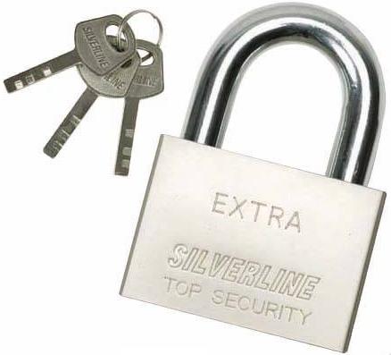 Silverline - HIGH SECURITY SQUARE STEEL PADLOCK 70MM - 291405