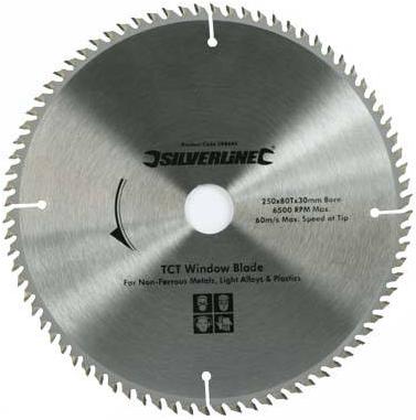 Silverline - TCT WINDOW BLADE (250X30MM 80T) - 598444