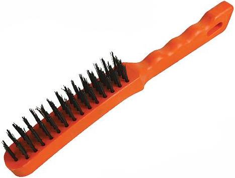 Silverline - WIRE BRUSH PLASTIC HANDLE 5 ROW - 456957