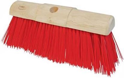 Silverline - 13INCH RED PVC SADDLE BACK BROOM - 598529