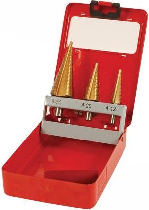 Silverline - 3PCE HSS TAPER DRILL SET - 598563