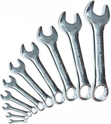 Silverline - 10PCE METRIC STUBBY SPANNER SET - 630063