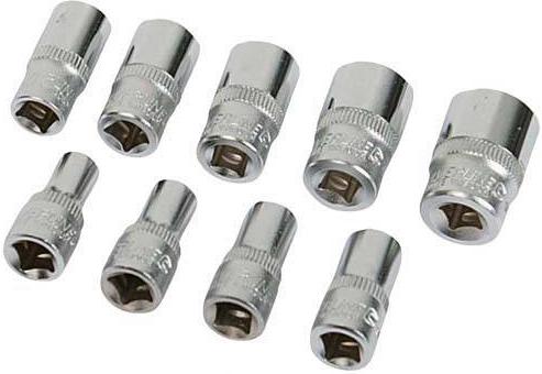 Silverline - 9PC SET 1/4INCH DRIVE AF SOCKETS - 633537