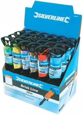 Silverline - DISPLAY BOX OF 30MX24 BRICK LINES (30MX24PCS) - 633541