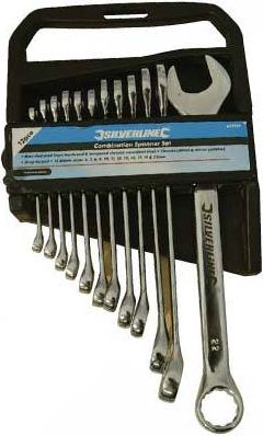 Silverline - 12 PCE COMBINATION SPANNER SET - 633799