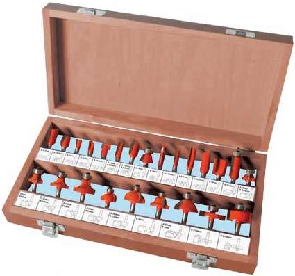 Silverline - 24PCE 1/4INCH TCT ROUTER BIT SET - 656577